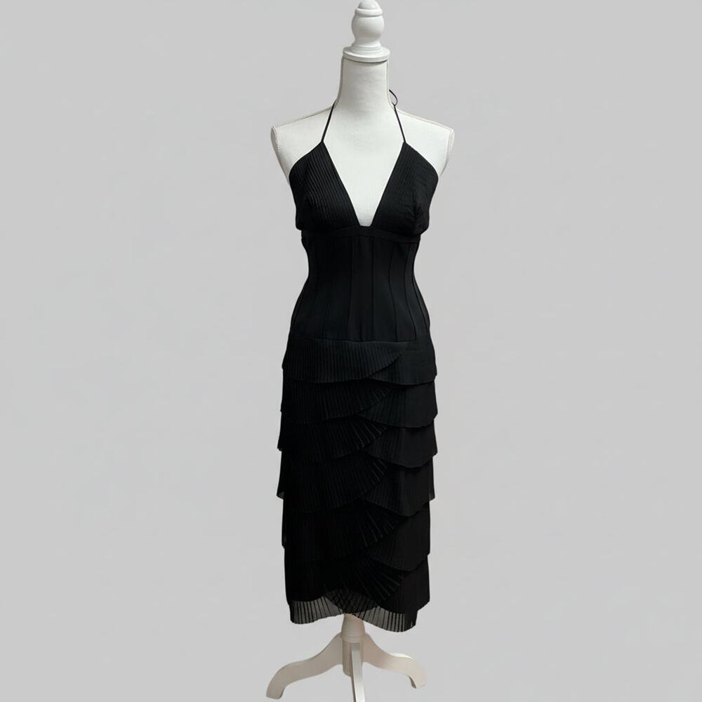 Malandrino black silk dress, size 4/6, NEW WITH TAGS!